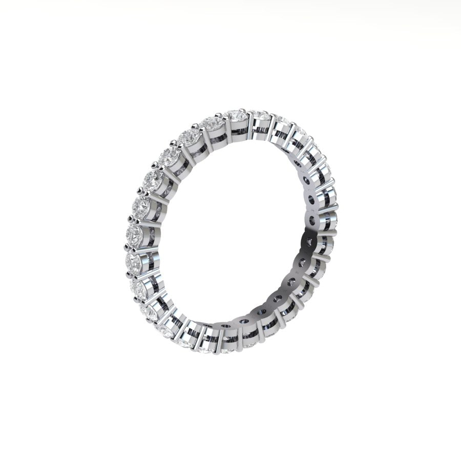 Diamond Eternity Ring with Basket Setting (1 ctw)