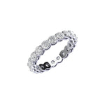 Diamond Eternity Ring with Basket Setting (2 ctw)