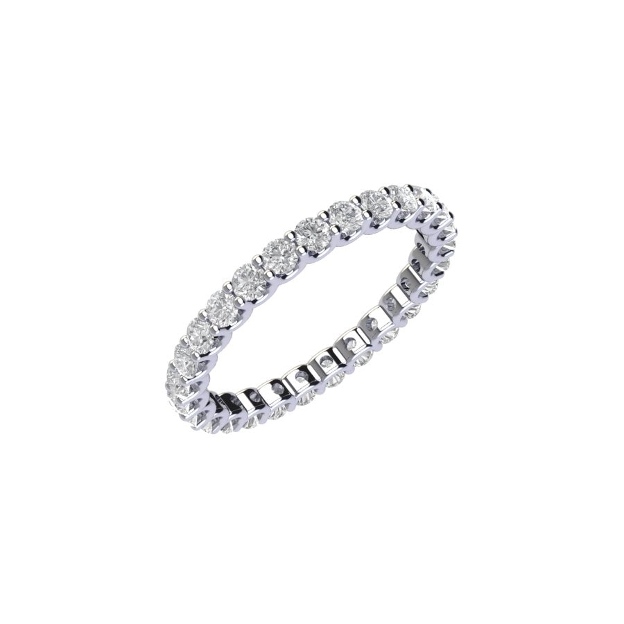 Diamond Eternity Wedding Band with U Setting ( 1 ctw. )