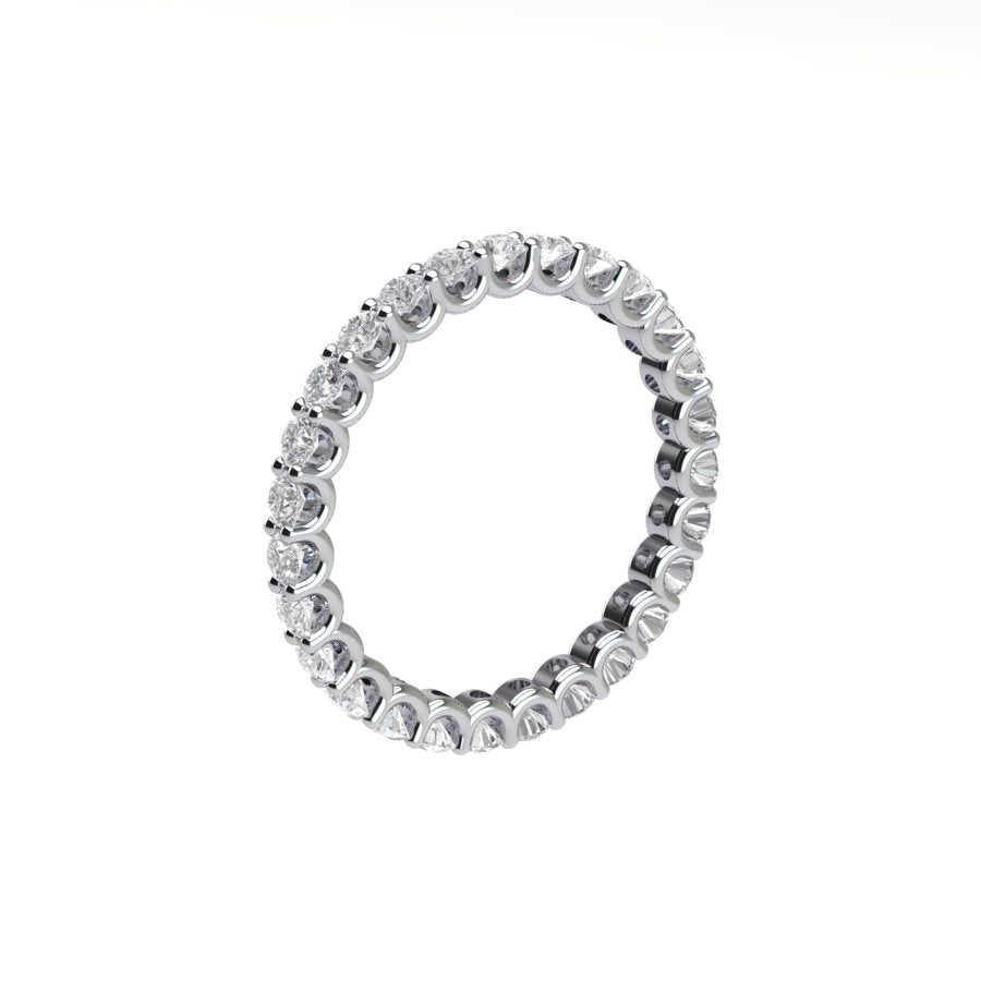 Diamond Eternity Wedding Band with U Setting ( 1 ctw. )