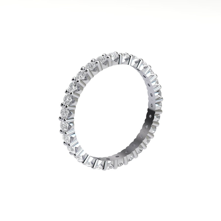 Diamond Eternity Ring with V-cut Setting ( 1 ctw. )
