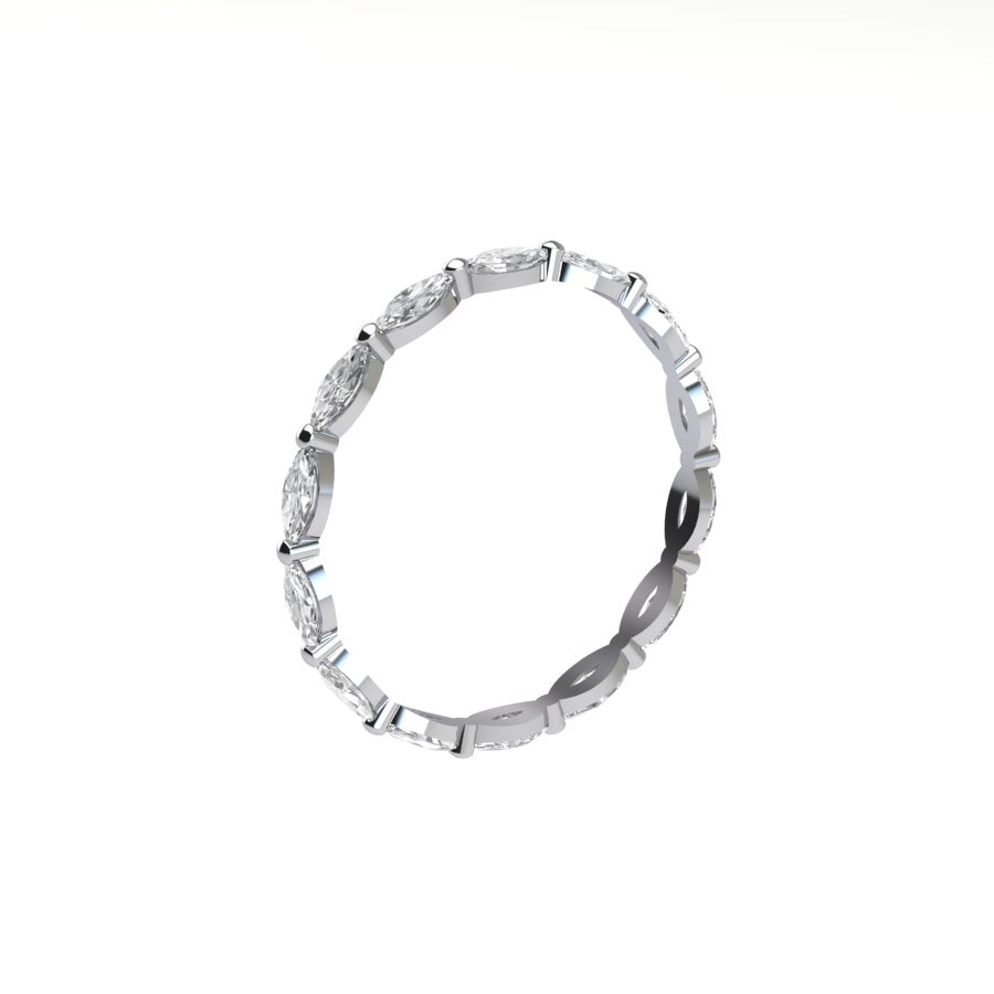 Marquise Diamond Eternity Ring (1 ctw)