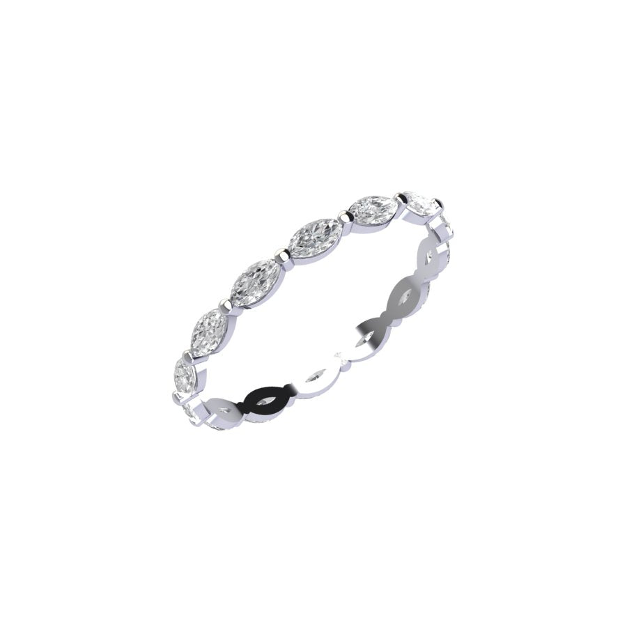 Marquise Diamond Eternity Ring (1 ctw)