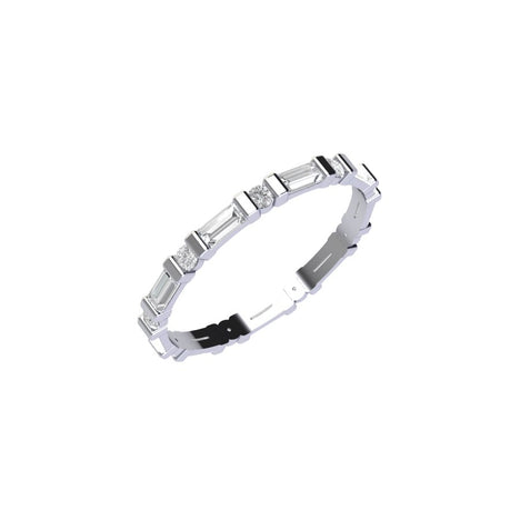 Baguette and Round Diamond Eternity Ring