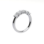 Five Stone Oval Cut Diamond Ring With Basket Setting ( 1 ctw.)