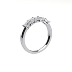 Five Stone Cushion Cut Diamond Ring With Basket Setting ( 1 ctw.)