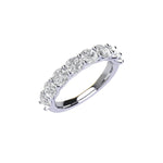 Eight Stone Round Brilliant Diamond Ring with Trellis Setting ( 2 ctw. )