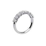 Eight Stone Oval Cut Diamond Ring With Basket Setting ( 1 ctw. )