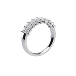 Eight Stone Emerald Cut Diamond Ring With Basket Setting ( 1 ctw. )