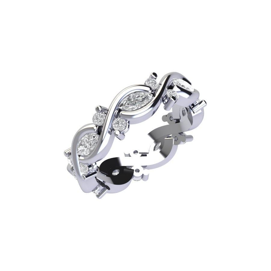 Lovisa Marquise Diamond Scroll Eternity Ring