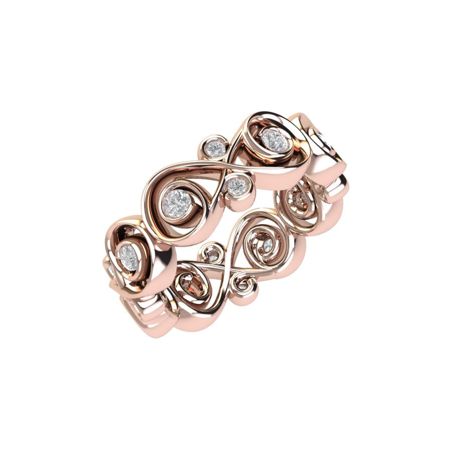 Lumia Infinity Scroll Lab Diamond Eternity Ring