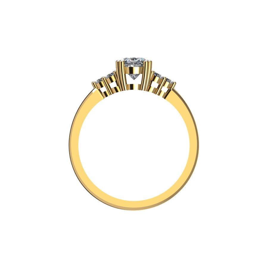 Olivia Moissanite Engagement Ring