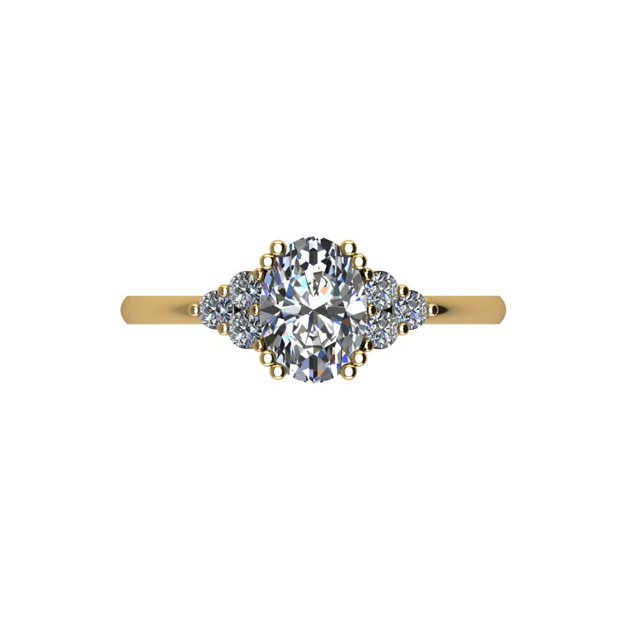 Olivia Moissanite Engagement Ring