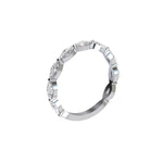 Three Quarter Lab Grown Marquise Diamond Eternity Ring with Shared Prong Setting