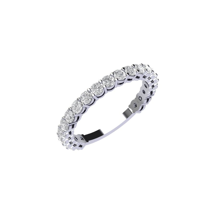 Three Quarter Lab Grown Diamond Eternity Ring with Basket Setting