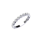 Three Quarter Lab Grown Diamond Eternity Ring with Shared Prong Setting