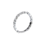 Three Quarter Lab Grown Pear and Lab Grown Round Diamond Eternity Ring