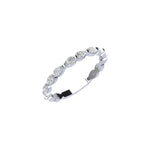 Three Quarter Lab Grown Pear Diamond Eternity Ring