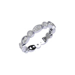 Pianna Diamond Eternity Ring with Milgrain