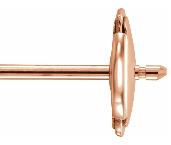 Diamond Marquise Rose Gold Flower Earrings