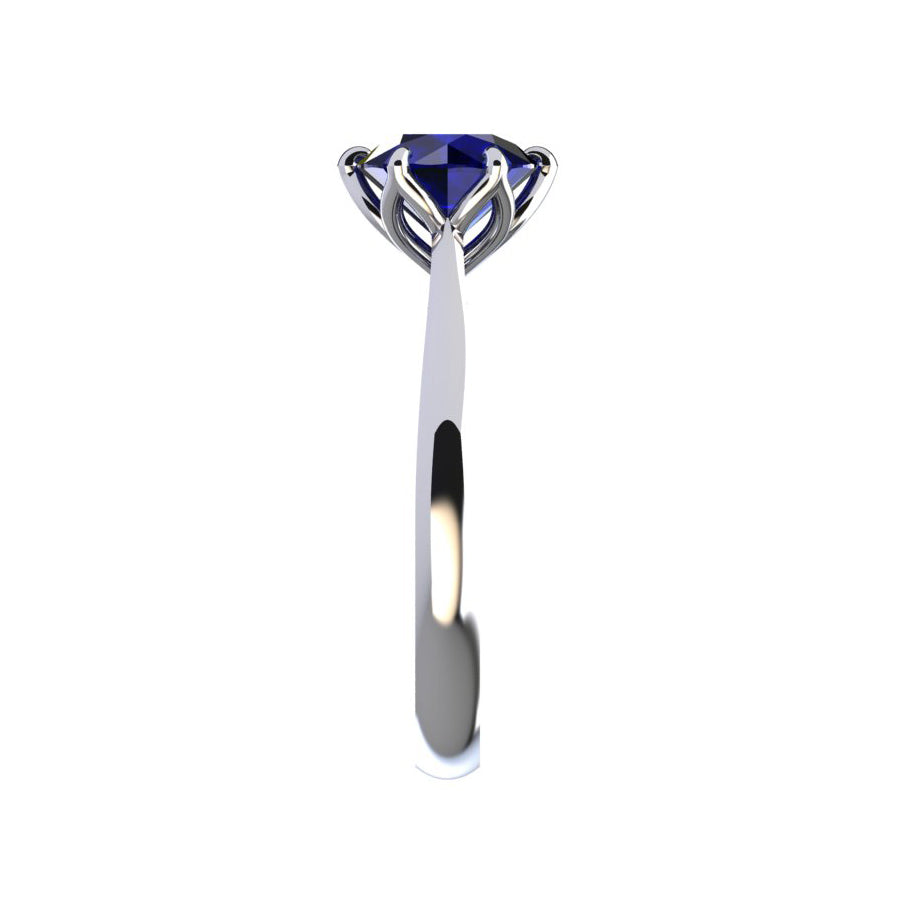 Azusa Blue Sapphire  Engagement Ring