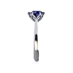 Azusa Blue Sapphire  Engagement Ring