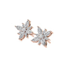 Diamond Flower Earrings