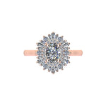 Vintage Cluster Engagement Ring Vancouver