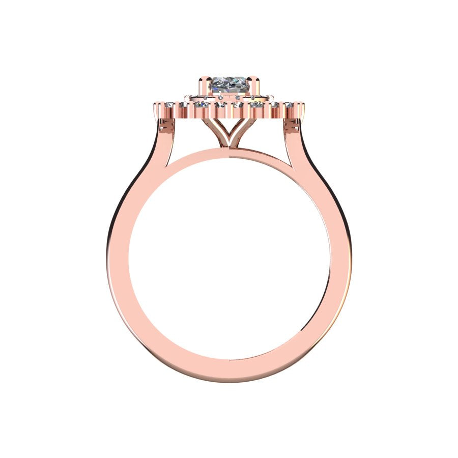 Vintage Cluster Engagement Ring Vancouver