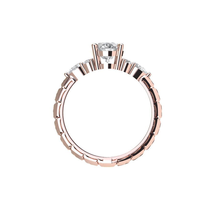 Oona Moissanite Engagement Ring