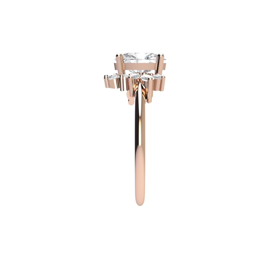 Reya Moissanite Engagement Ring