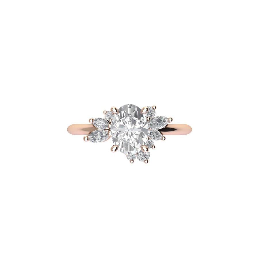 Reya Moissanite Engagement Ring