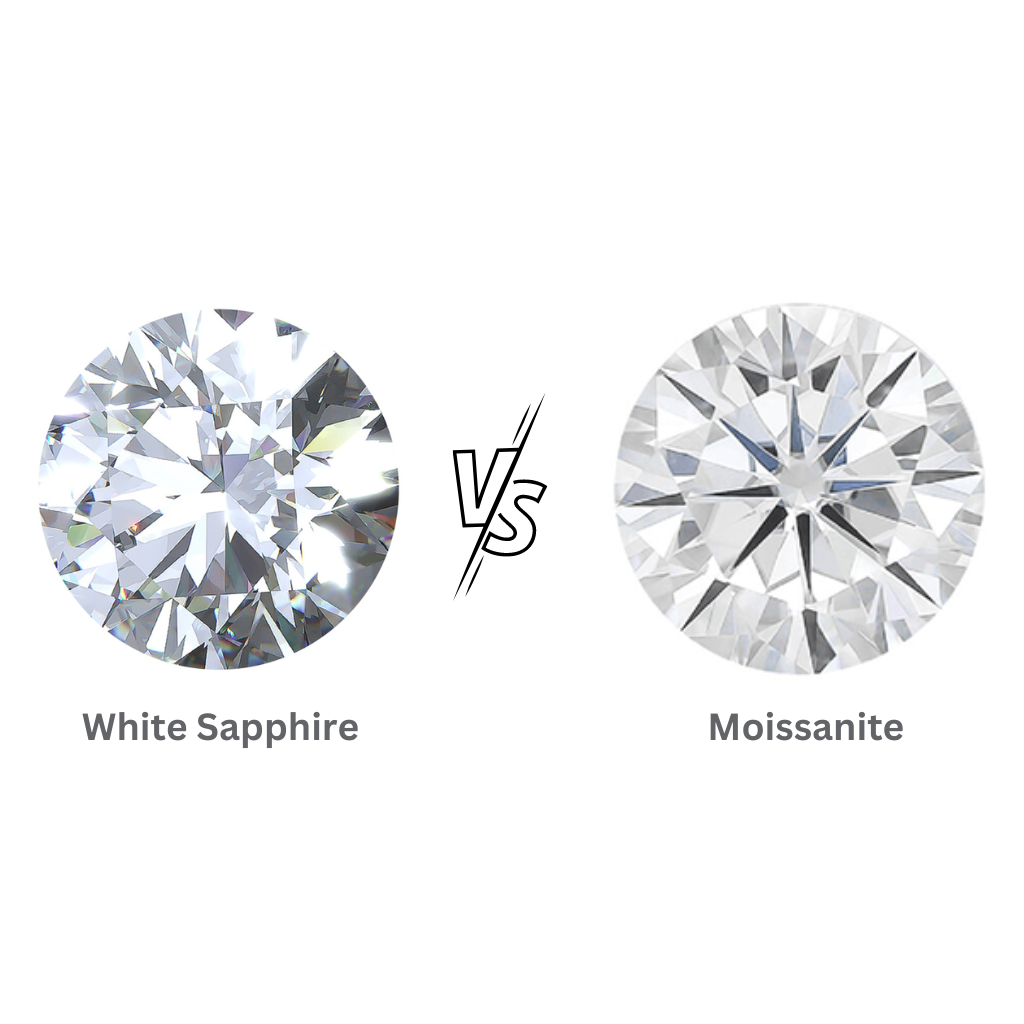 White Sapphire vs Moissanite: Here's The Difference – LL Private Jewellers