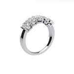 Five Stone Oval Cut Diamond Ring With Basket Setting ( 2 ctw.)