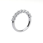 Eight Stone Round Brilliant Diamond Ring with U Setting ( 1 ctw. )