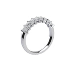 Eight Stone Princess Cut Diamond Ring With Basket Setting ( 1 ctw. )