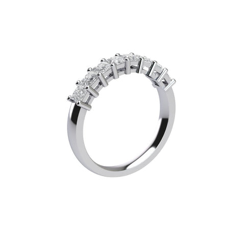 Eight Stone Princess Cut Diamond Ring With Basket Setting ( 1 ctw. )