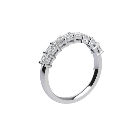 Eight Stone Radiant Cut Diamond Ring With Basket Setting ( 1 ctw. )