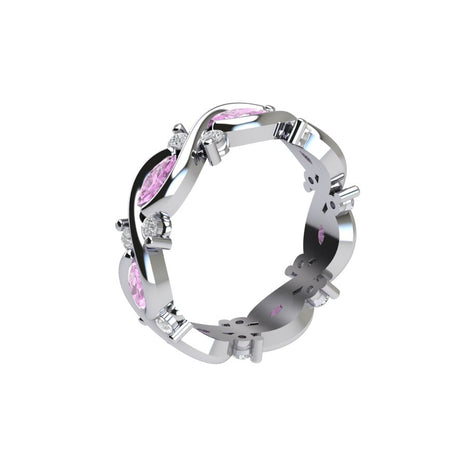 Lovisa Marquise Colored Gemstones Scroll Eternity Ring