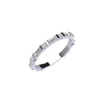 Three Quarter Lab Grown Baguette and Lab Grow Round Diamond Eternity Ring