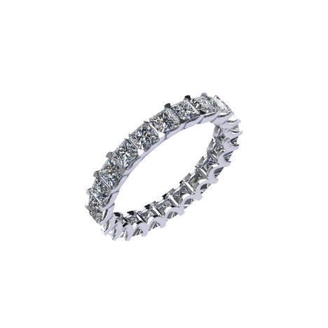 Princess Cut Diamond Eternity Ring With U Setting ( 3 ctw. )
