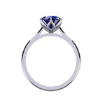 Azusa Blue Sapphire  Engagement Ring